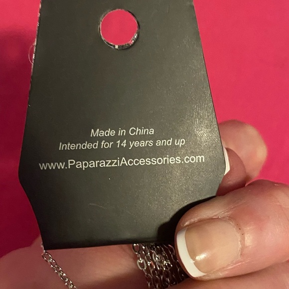 Paparazzi Blue Pendant Necklace with Chain Mail Earrings 🐼🐼🐼 - Picture 10 of 11